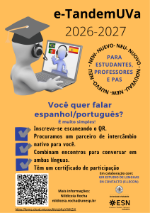 cartel e-TandemUVa 2026 PORTUGUÉS